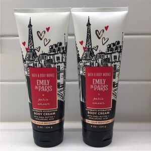 NWT!BBW Paris Amour by Emily in Paris hydrating body cream comes w/2